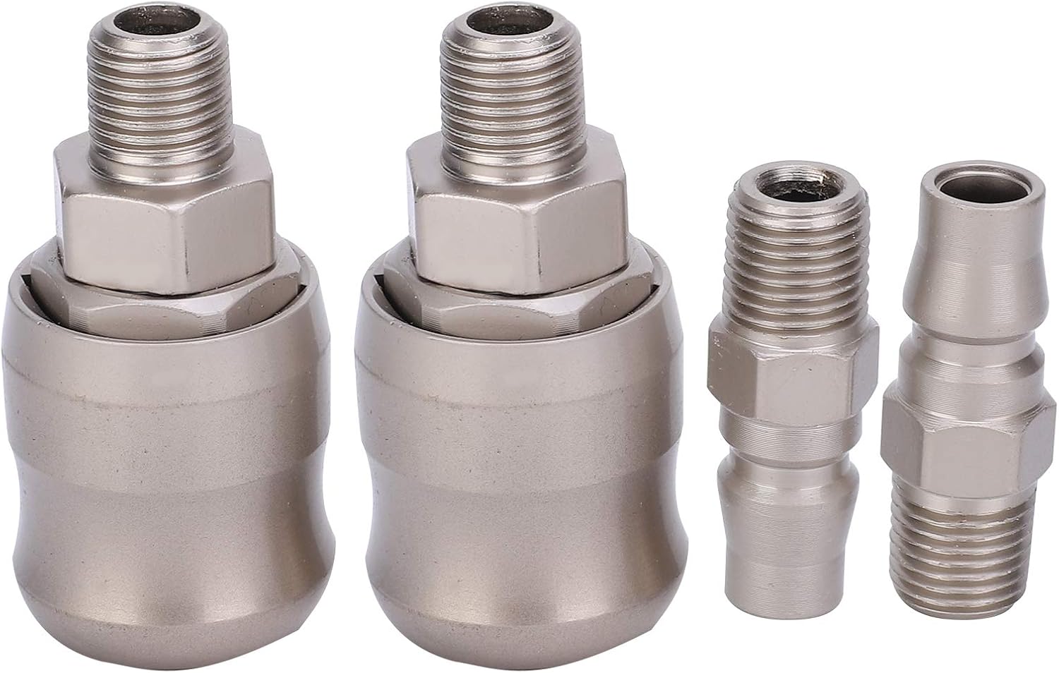 Pneumatic Quick Connector Self Locking Explosion Proof C Type Joint High Pressure Carbon Steel Construction for Auto Maintenance and Industrial Use 2 Sets SM PM20
