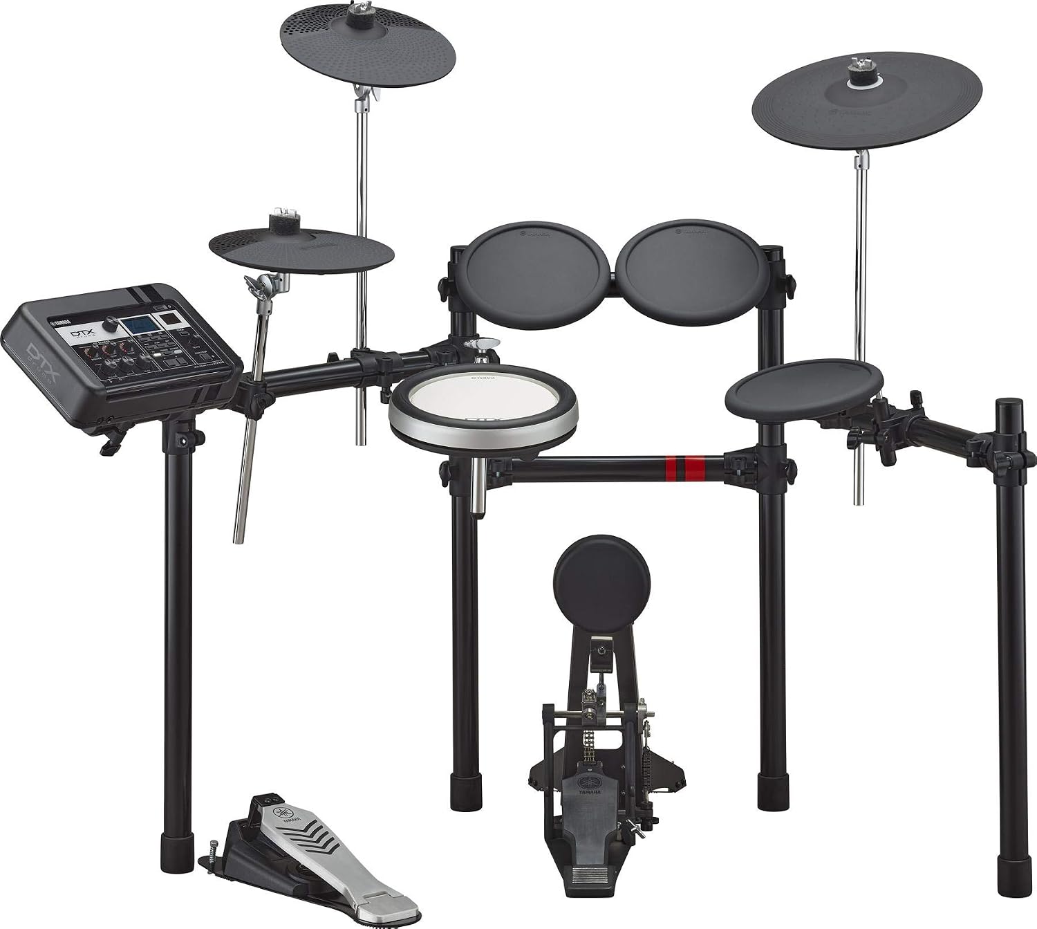 Yamaha Electronic Drum Set with Powerful PRO Module, 70 Premium Customizable, Kit Modifier Controls, USB Audio/MIDI, Silent Silicone Heads, DTX Touch Sound Editor Smart App (DTX6K-X)