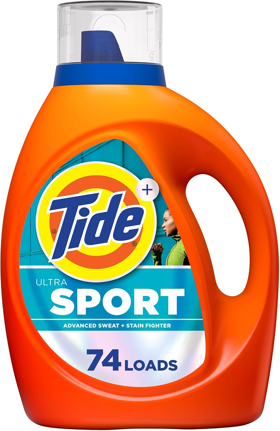 Tide Plus Febreze Sport Odor Defense HE Turbo Clean Liquid Laundry Detergent, 105 fl oz, 74 loads