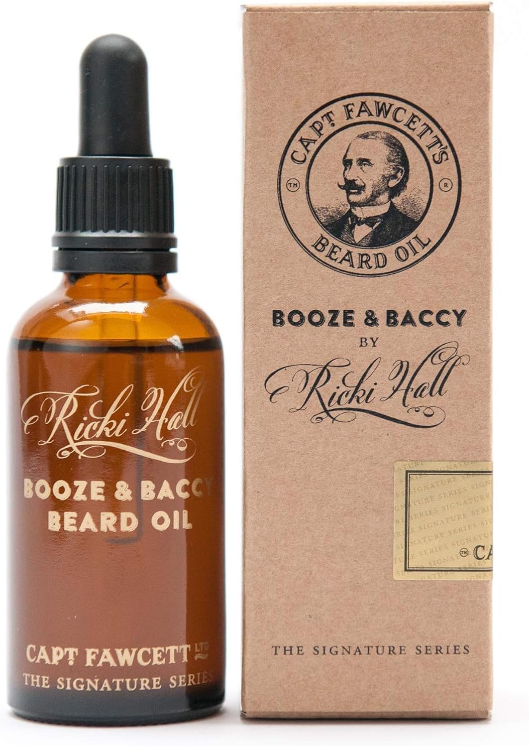 Captain Fawcett Ricki Hall's Booze & Baccy Beard Oil 50ml