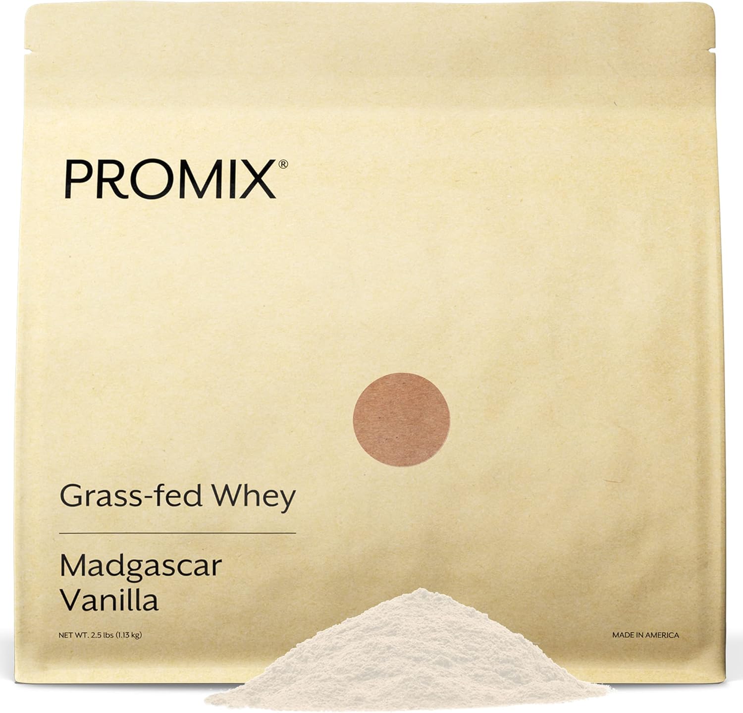 ProMix Nutrition Whey Protein Powder, Vanilla - Grass-Fed - Post Workout Fitness & Nutrition Shakes, Smoothies, Baking & Cooking Recipes - Gluten-Free & Keto-Friendly - 2.5 Pound (Pack of 1)