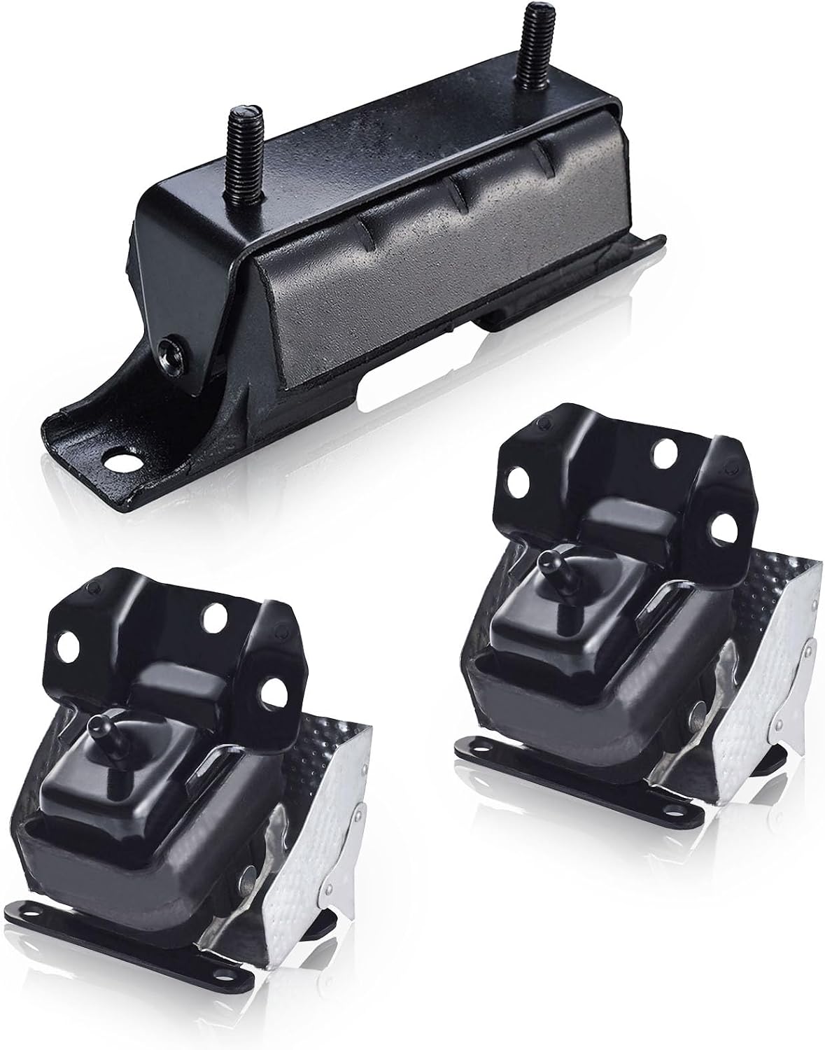 ENA Front Engine and Trans Mount Set Compatible with Chevy GMC Cadillac 2007-2013 Silverado Sierra 1500 5.3L 6.0L 6.2L 4WD Auto Trans Engine Replacement for A2638 A5365 A5365