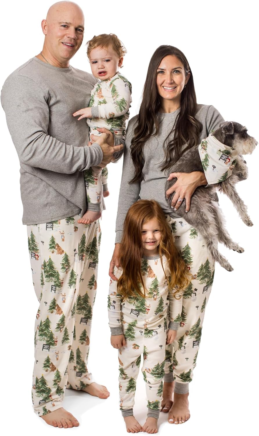 Burt's Bees Baby Baby Girls' Family Pajamas Matching Sets-Organic Cotton Pjs for Kids, Toddlers, Adults, Christmas Tree Farm 2024, S