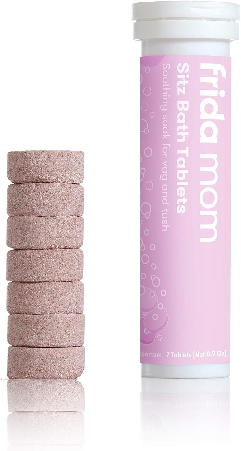 Frida Mom Sitz | Epsom Bath Salts, All Natural Herbal + Epsom Bath Soak, Postpartum Essential for New Mum | 7 Tablets