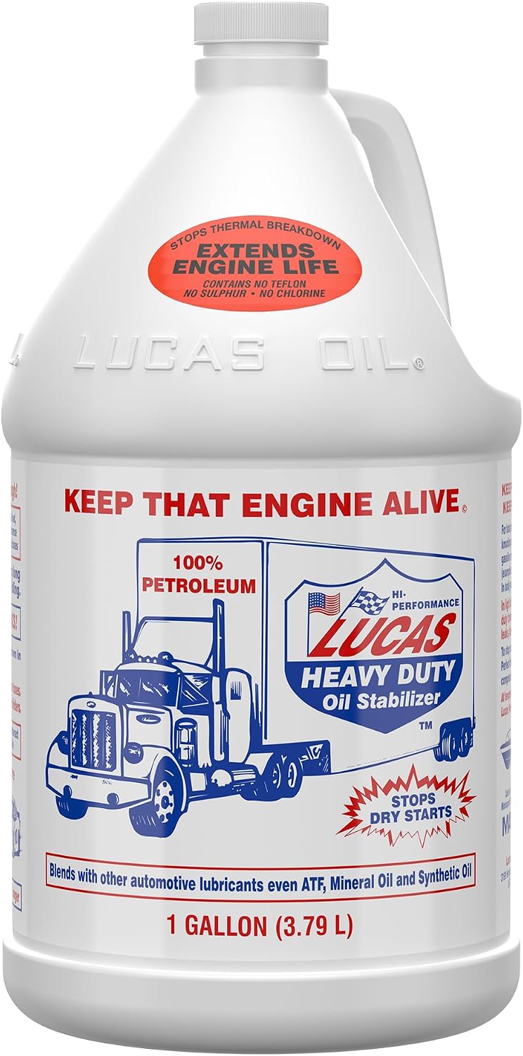 Lucas Oil 10002 Heavy Duty Oil Stabilizer, 3.785 Litre, White