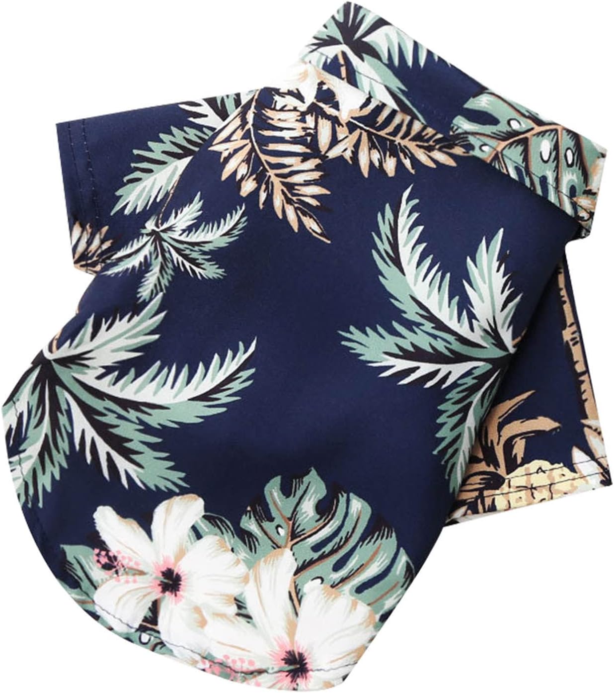 Sbyhbhyds Pet Summer Shirts Dog T-Shirts,1Pc Fashion Floral Coconut Tree Printed Puppy Clothing Blouse,Cat Dogs Apparel Beach Outfit,Breathable Cool Clothes for Small Medium (Navy, S)