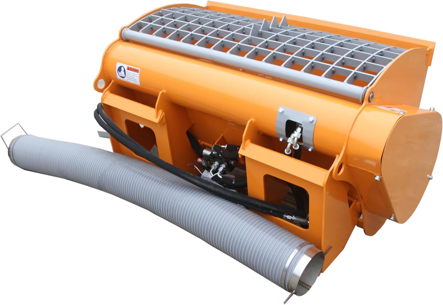66 Gallons 250L Concrete Mixer Double Discharge Heavy Duty Skid Steer Attachments for Construction, Municipal Engineering and Landscaping