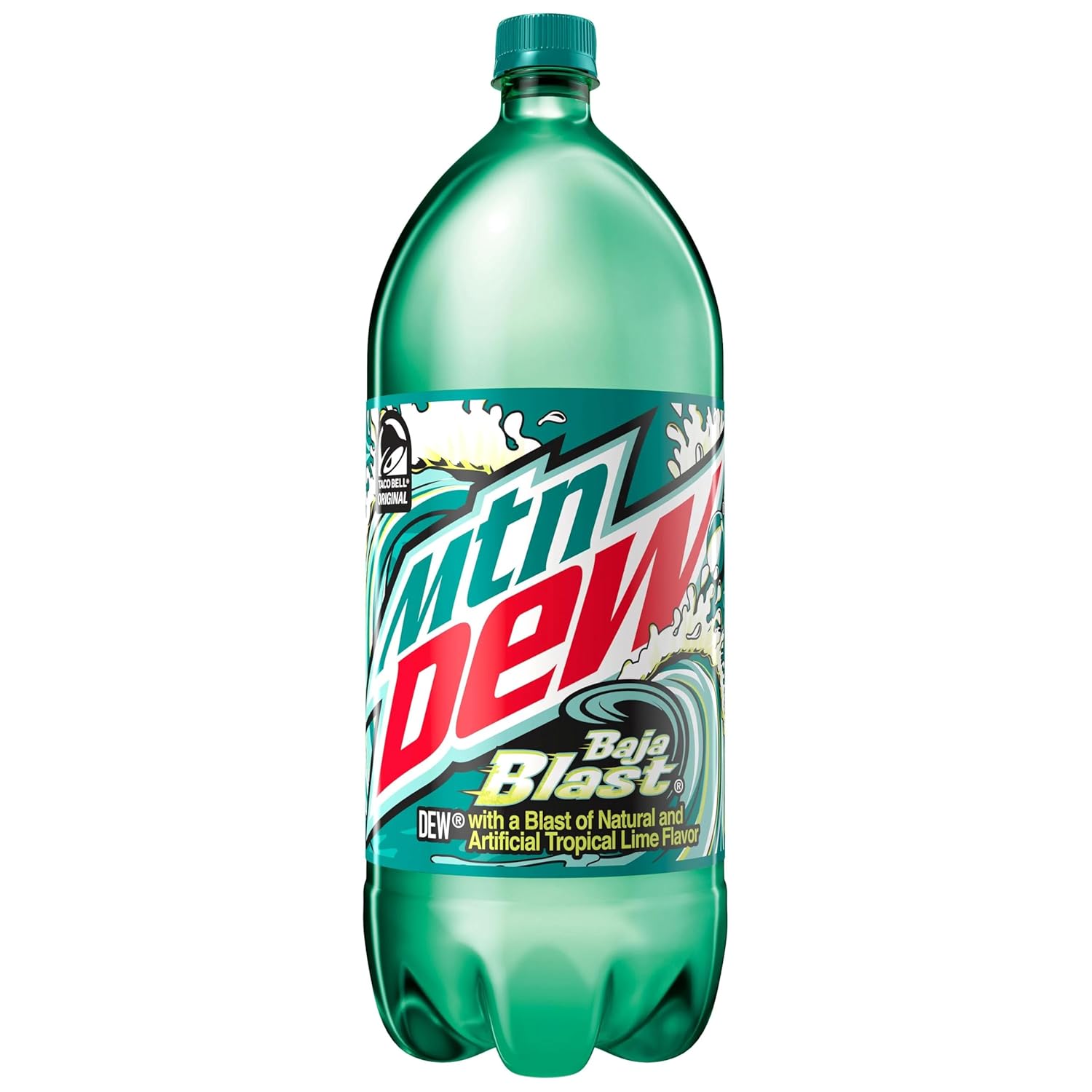 Mtn Dew Soda Pop, Baja Blast, 2 Liter Bottle