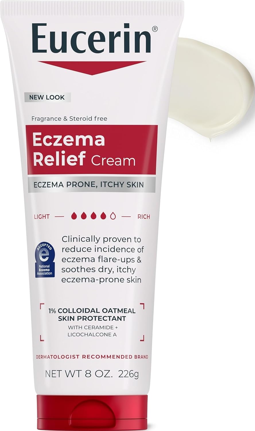 Eucerin Body Creme, Eczema Relief, 8 Ounce