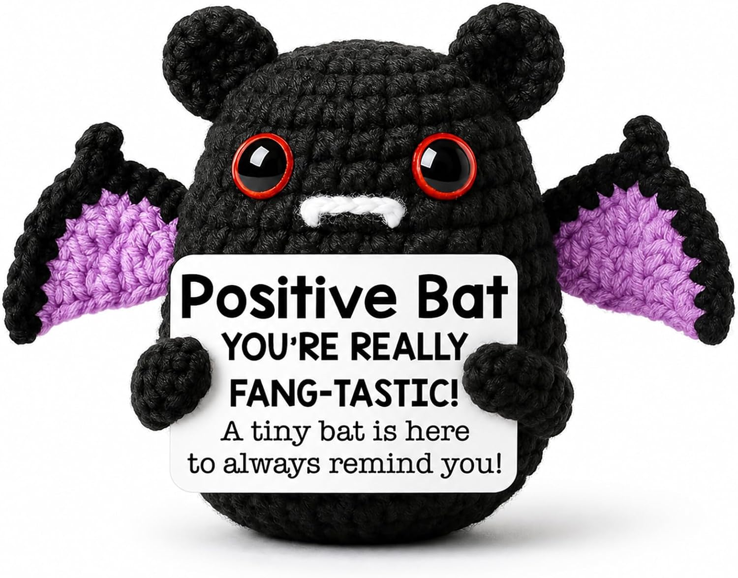 Halloween Positive Crochet Animals Bat Gifts Emotional Support Gift