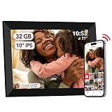 32GB FRAMEO 10.1 inch WiFi Digital Picture Frame 1280x800 HD IPS Touch Screen Smart Cloud Photo Frame, Auto-Rotate, Wall Mountable, Easy Setup to Share Photos or Videos via Frameo