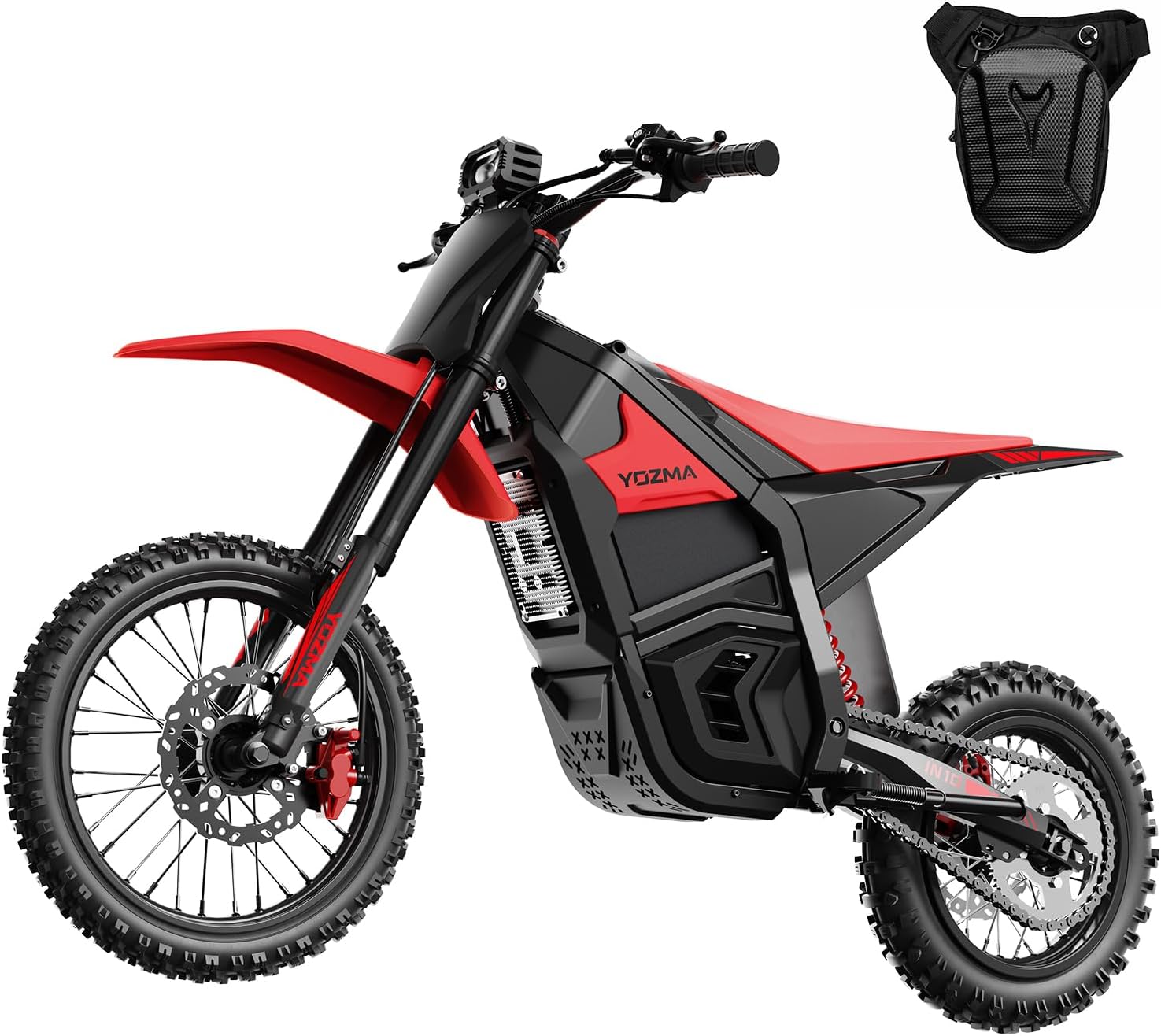Yozma IN10 Off-Road Electric Mini Dirt Bike for Teens & Adults, 2600W Electric-Motorcycle with 1123.2AH Removable Battery Ebike, Dual Hydraulic Brakes and Suspensions Mountain E Dirt Bike