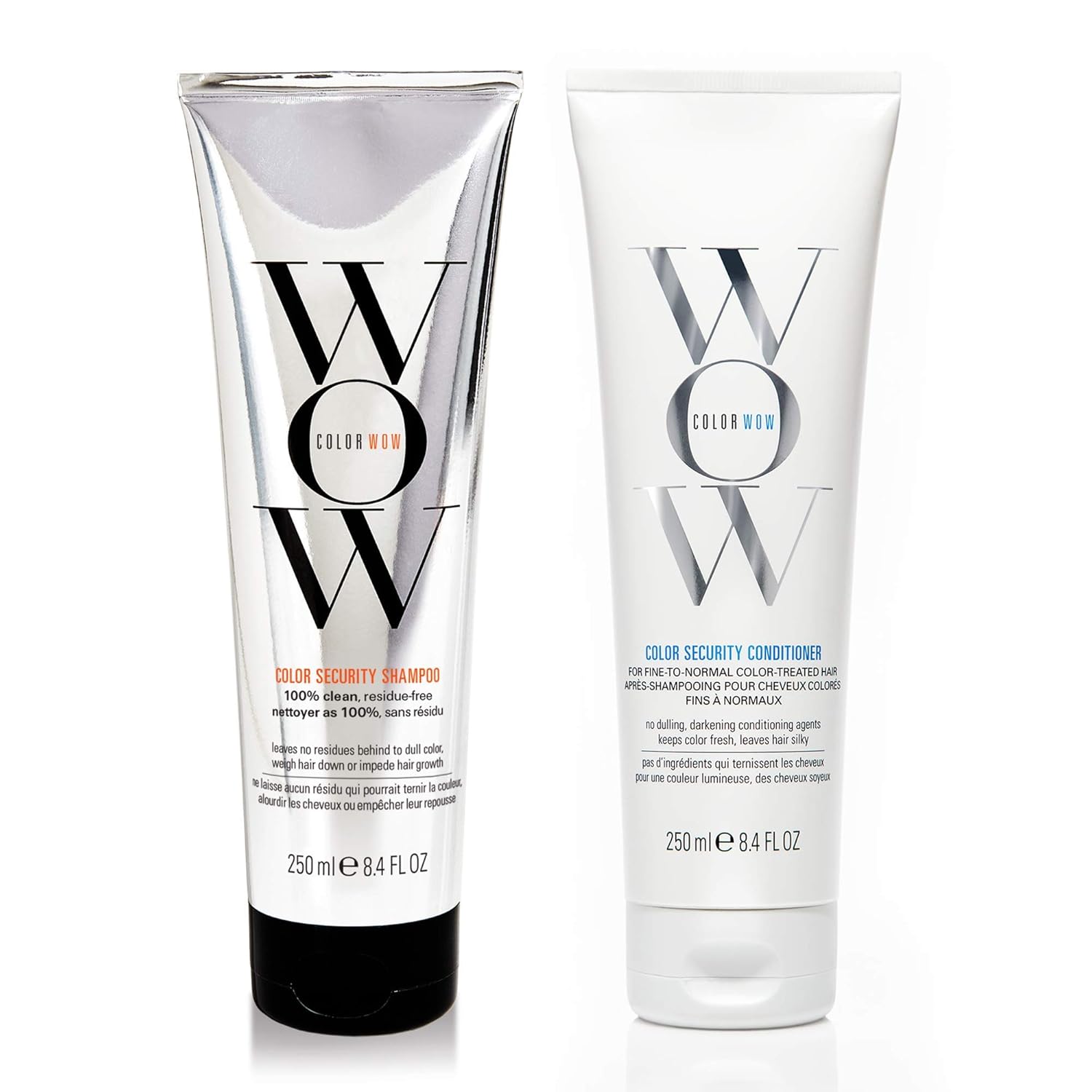 COLOR WOW Color Security Shampoo and Conditioner Duo Set – for Fine to Normal Hair | Cruelty-Free, Vegan | Achieve Super Glossy, Hydrated Hair