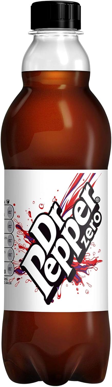 Dr Pepper Zero Bottles - 12x500ml