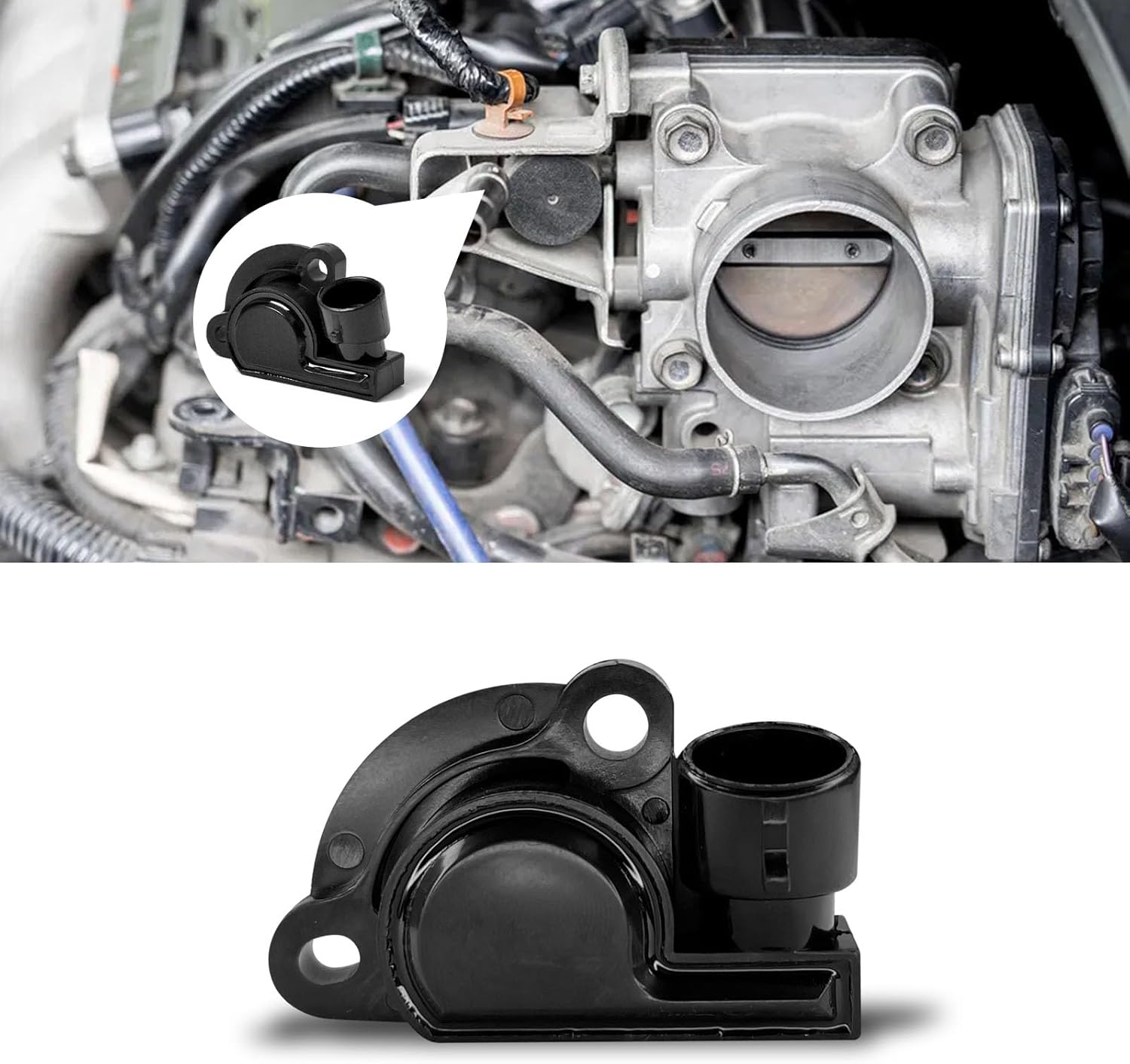 Throttle Position Sensor TPS Throttle Body Position Sensor, TPS Accelerator Gas Fuel Idle Air Control Valve Sensor OEM 17087400 17088026 17111815 for Chevy, Buick, Cadillac