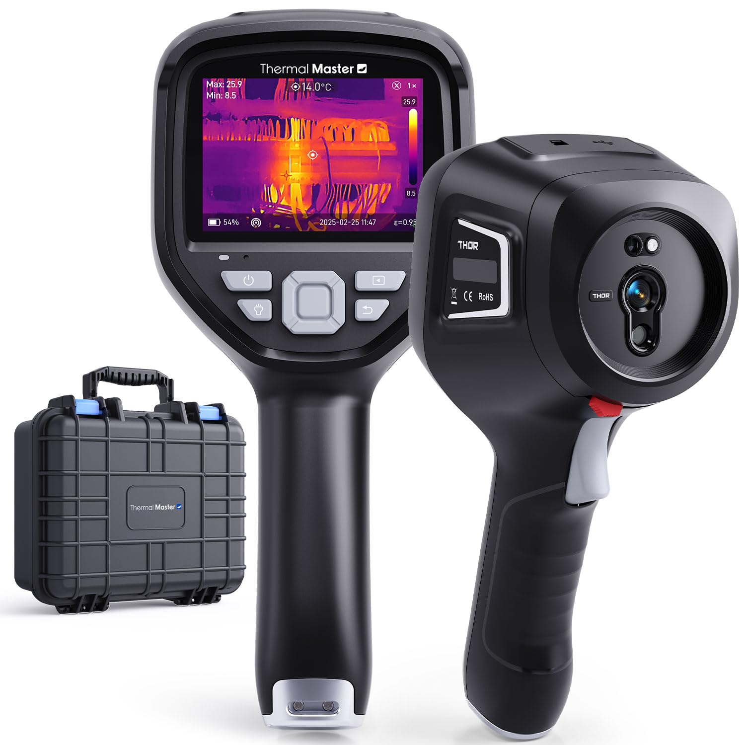 Thermal Master Thor002 Thermal Camera, -4°F to 1022°F, 5 Imaging Modes
