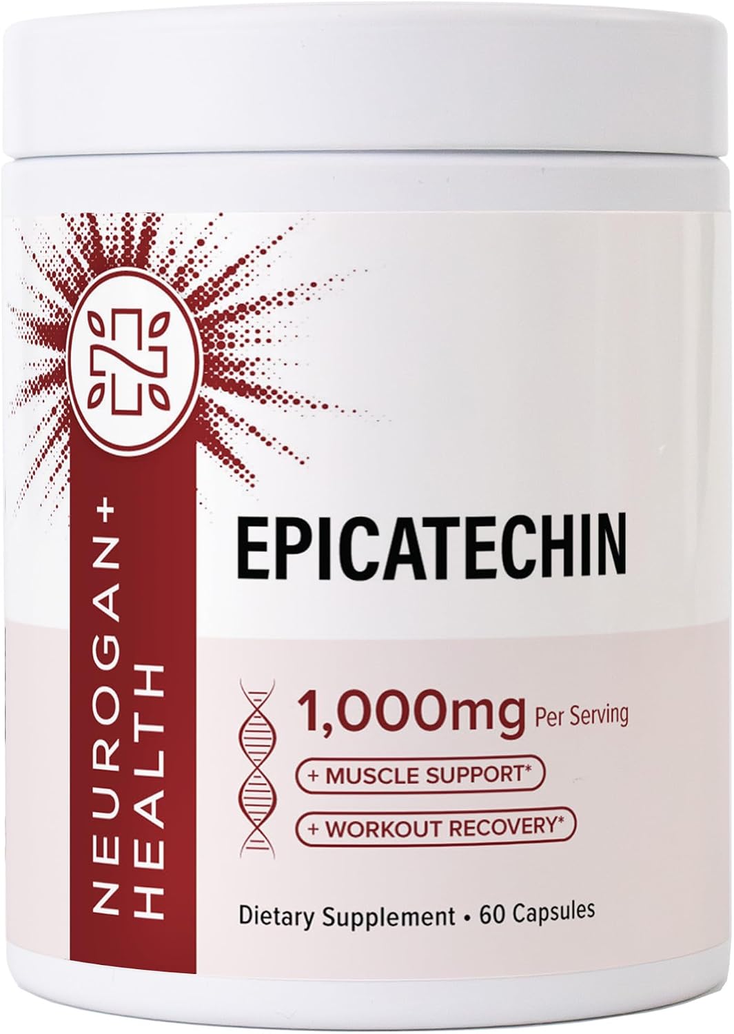 Neurogan Epicatechin Capsules 1000mg - Nitric Oxide & Muscle Support 60 Ct