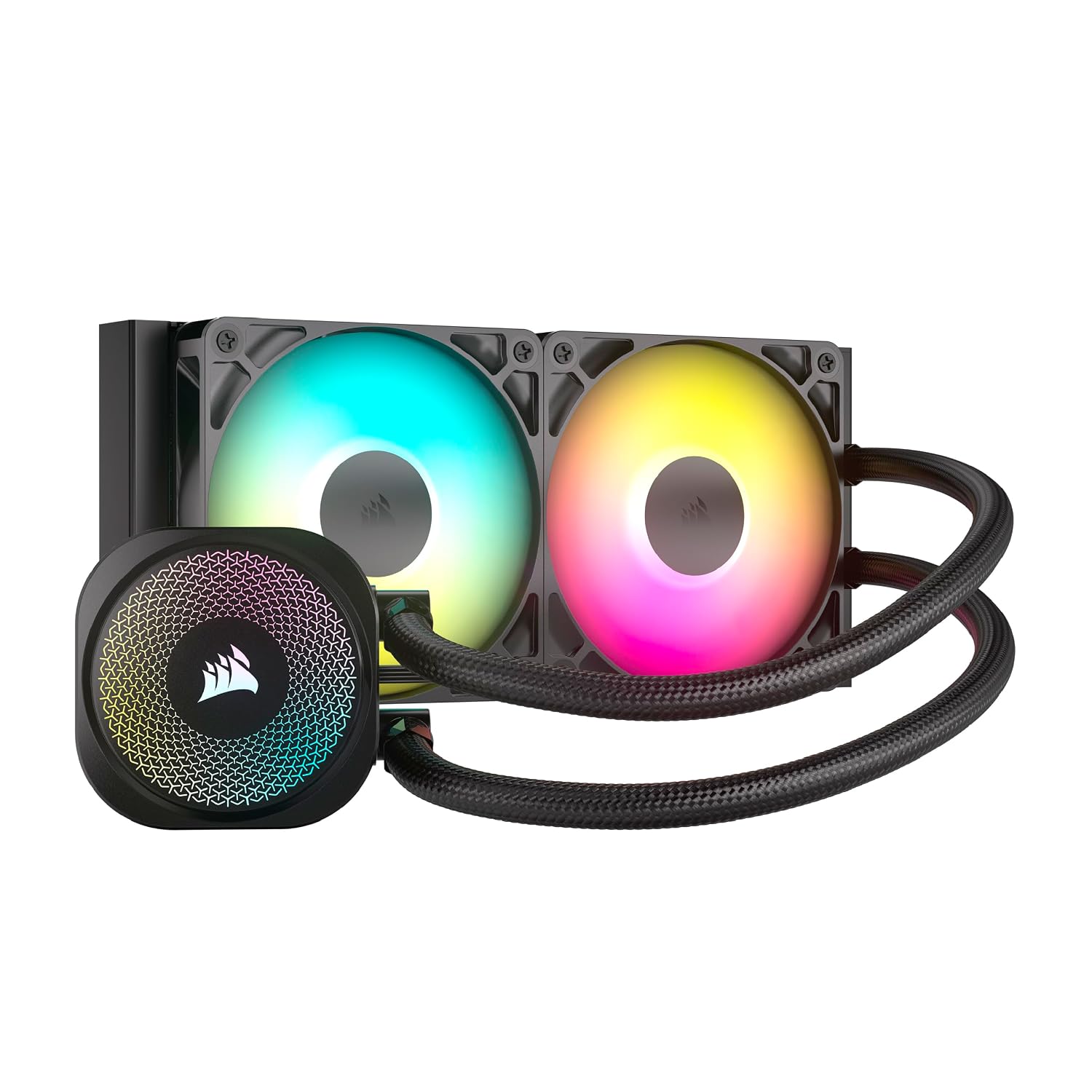 CORSAIR Nautilus 240 RS ARGB Liquid CPU Cooler – 240mm AIO – Low-Noise – Direct Motherboard Connection – Daisy-Chain – Intel LGA 1851/1700, AMD AM5/AM4 – 2X RS120 ARGB Fans Included – Black
