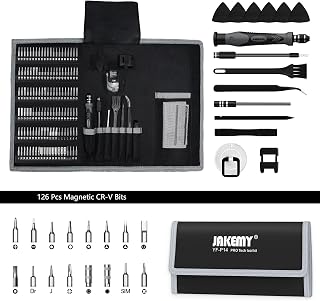 Precision Screwdriver Set for Electronics Repair, JAKEMY 141 in 1 Professional Multi-bits Pro Tech Toolkit for Laptop, Computer, MacBook, Phone, Watch, Eyeglasses, Console, Modding, DIY, Toy