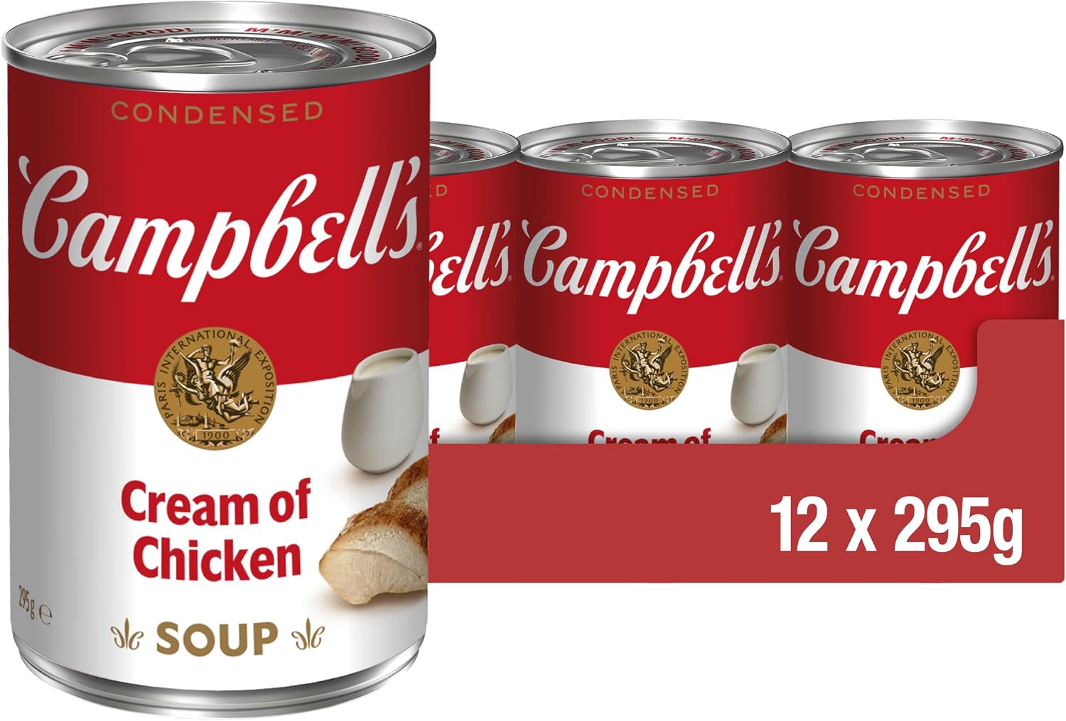 Campbells Condensed Soup, Cream of Chicken Soup, Tinned, 12 Pack