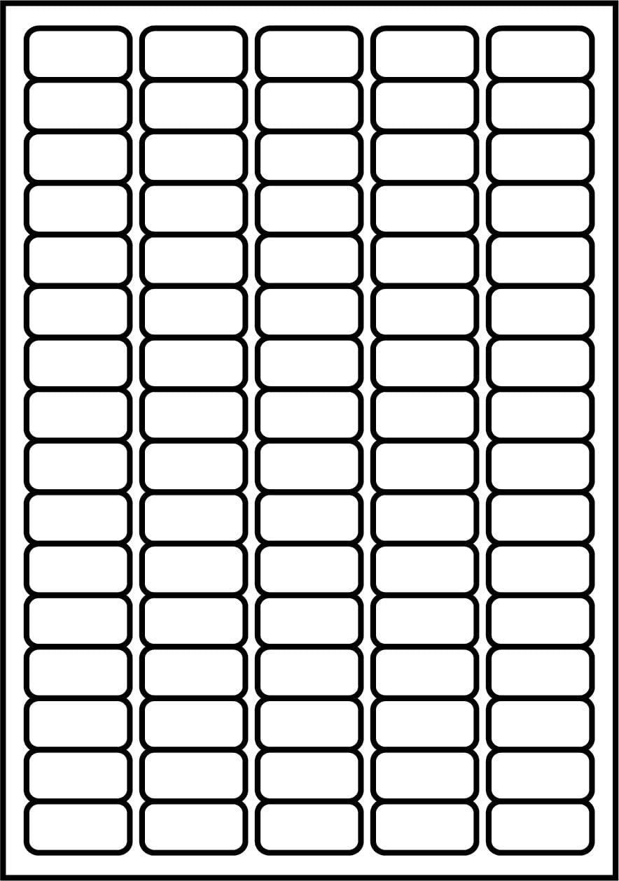 SmithPackaging A4 Self Adhesive Address Labels, 80 Labels Per Sheet, 100 Sheets, 35.6 x 16.9mm 8000 Labels, White,5060741920178