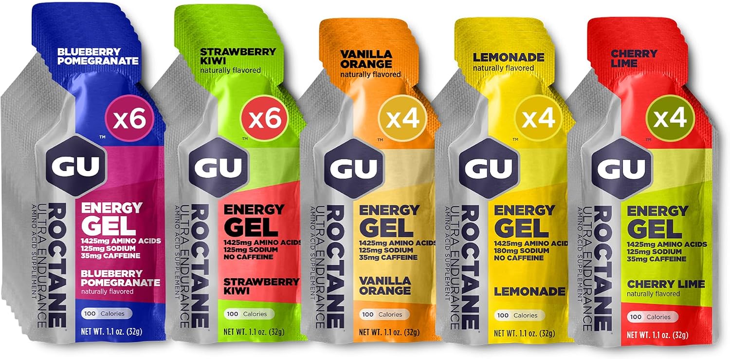 GU Energy, Roctane Ultra Endurance Energy Gel, Assorted Flavors - 24 Count