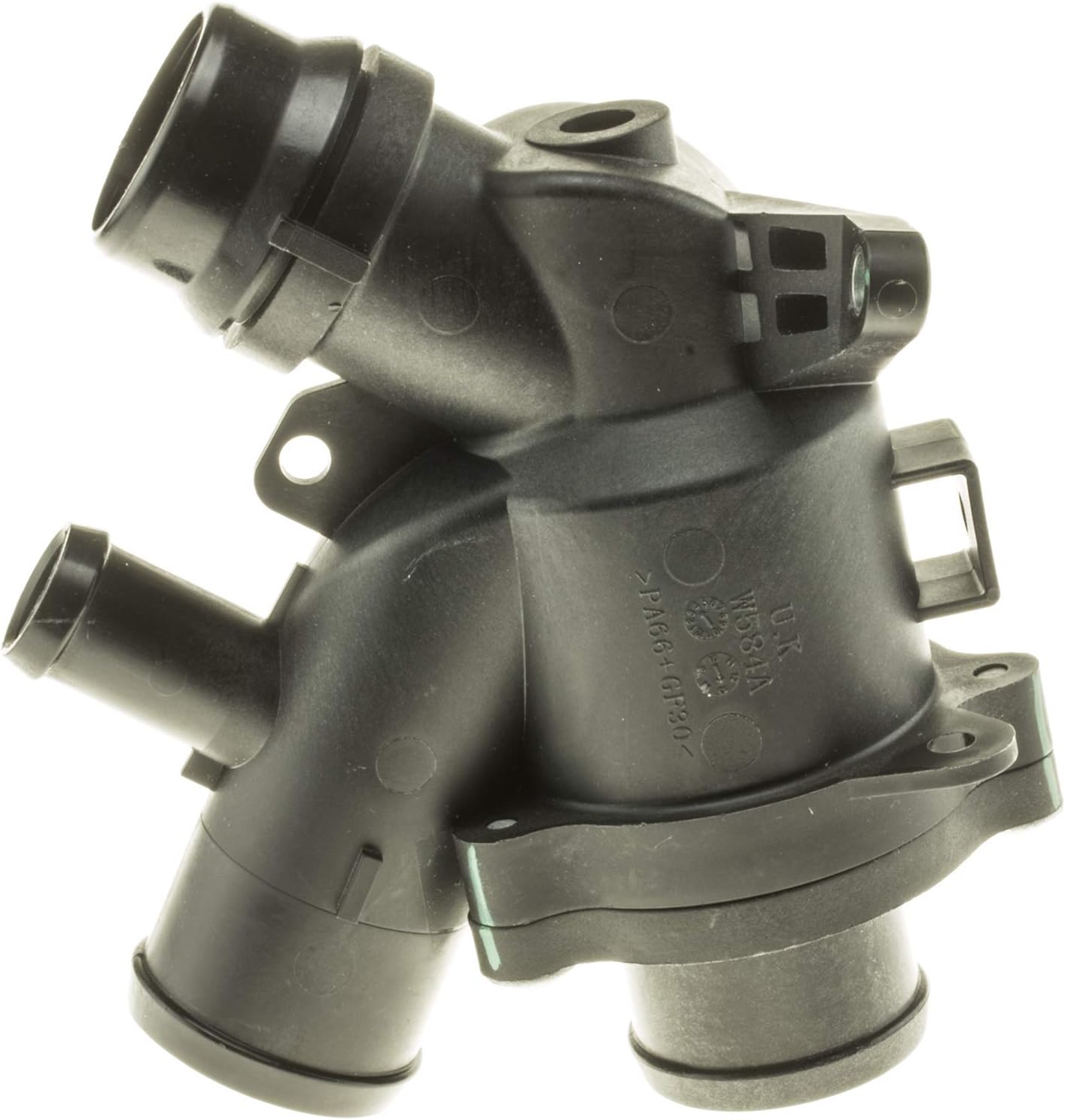 MotoRad 766-192 Housing Thermostat - Land Rover Range Rover Sport (10-22) Range Rover (10-21) LR4 (10-14), Jaguar XJ (10-19) XF (10-15) F-Type (14-21) XK (10-15) XKR (10-15) XFR (10-15)