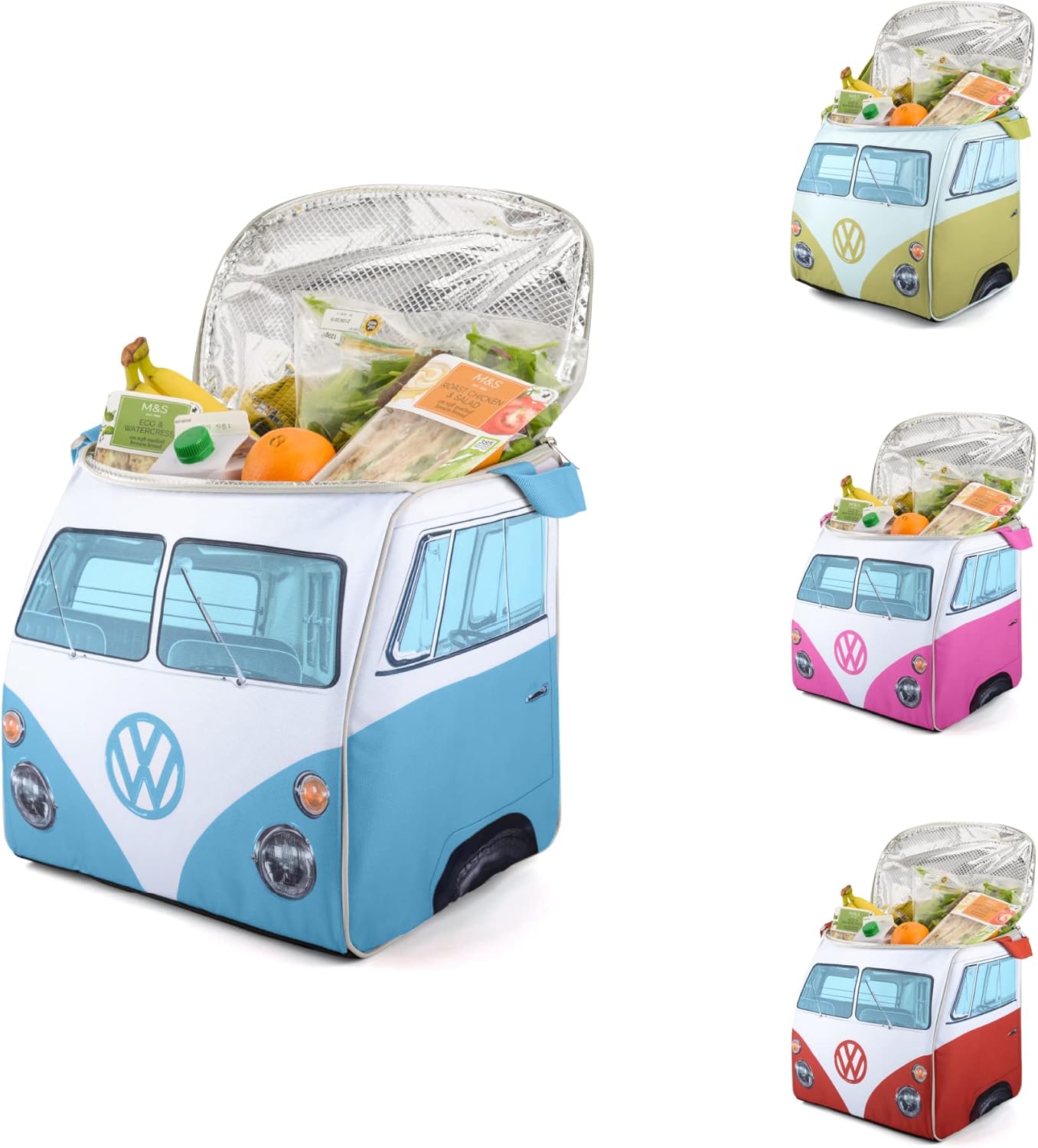 Board Masters VW Camper Van Large Cooler Bag, Official Volkswagen Insulated Cooler Lunch Box, Picnic Bag