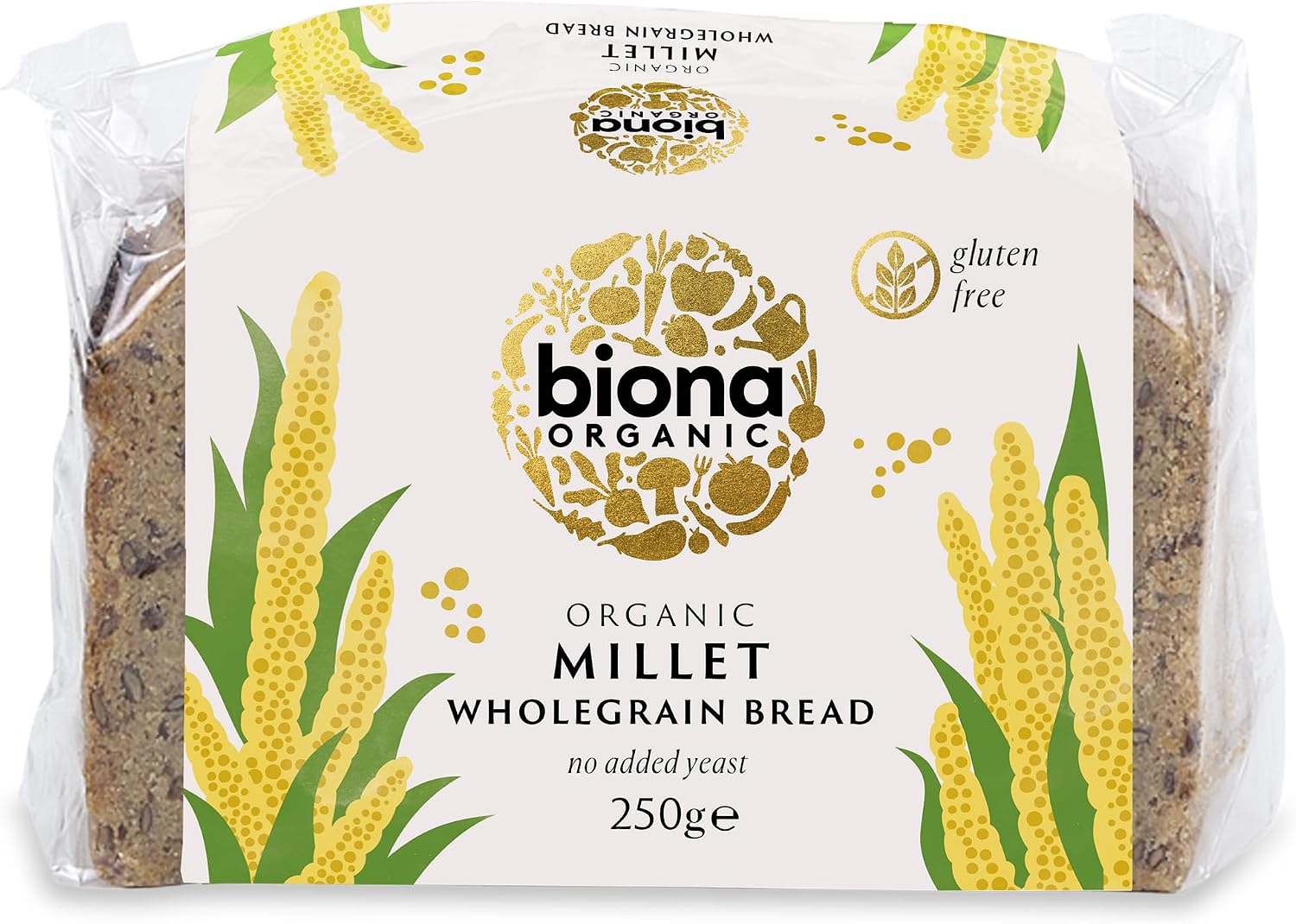 Biona Organic Millet Wholegrain Bread, 250g