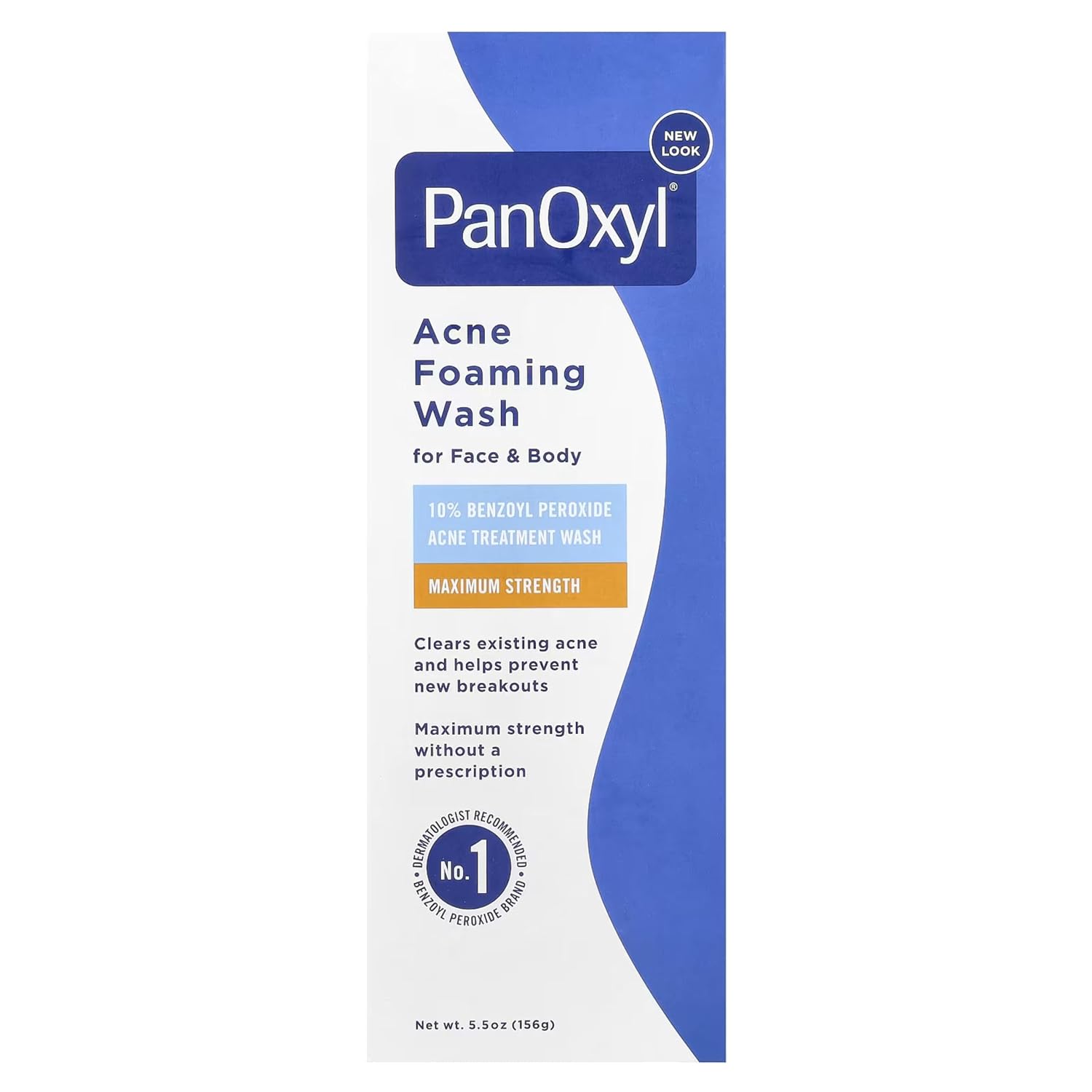 PanOxyl Foaming Acne Wash Maximum Strength 5.5 oz (Pack of 2)