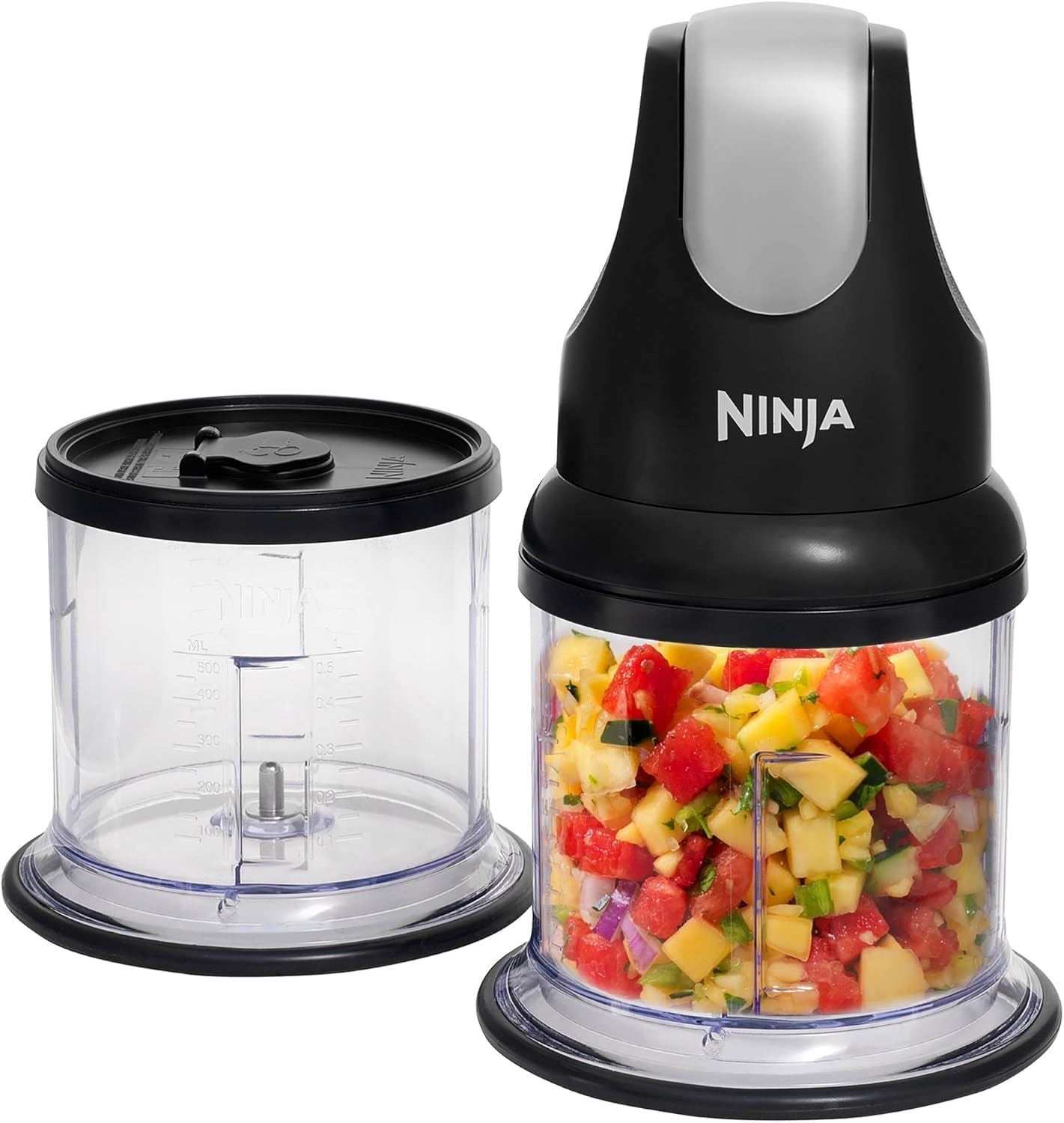 Ninja Express Chop Mini Herb & Vegetable Chopper, Black NJ1002UKBK | Chops, Minces & Purees to Make Sauces, Dips, Food Purees & Soups