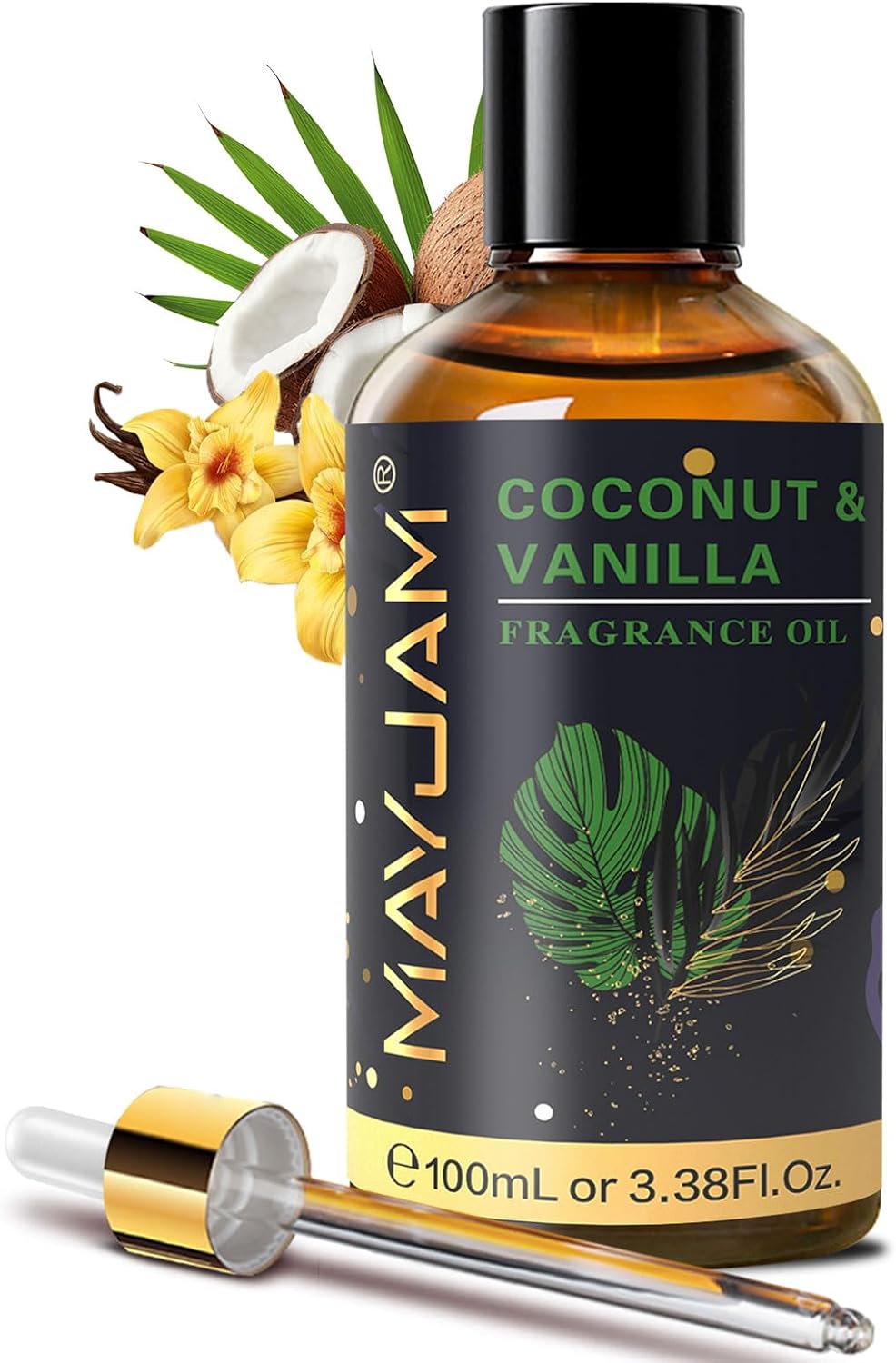 MAYJAM Fragrance Oil - 100ML Coconut & Vanilla Diffuser Oil