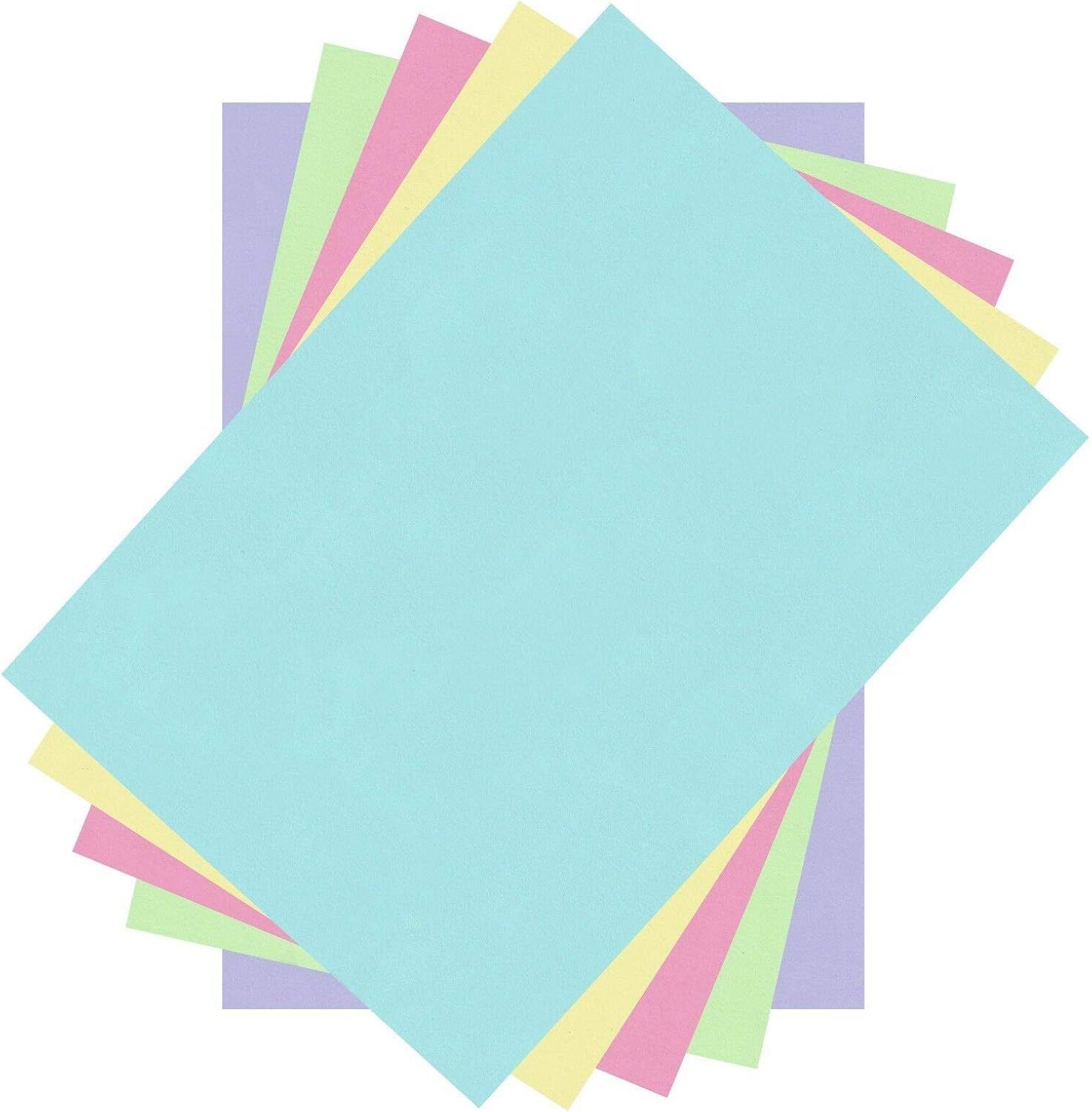 Quality A5 Pastel Colour Coloured Paper 80gsm (210mm x 148mm) Printer Copier Cardmaking Folding Craft Page Ream Sheet (Pack of 100 Sheets)