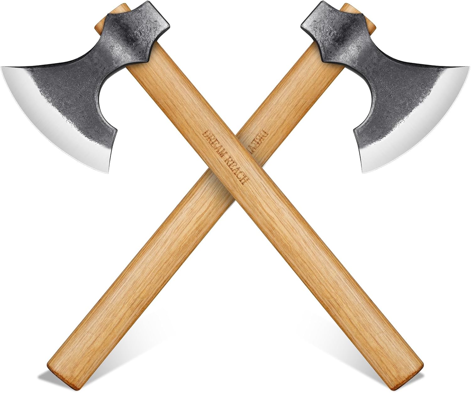 Dream Reach Throwing Hatchets 2 Pack, Professional 16" Throwing Tomahawk Axe Throwing Game for Backyard, Hand Forged Viking Throwing Axe Set for Adults for Competition and Recreation