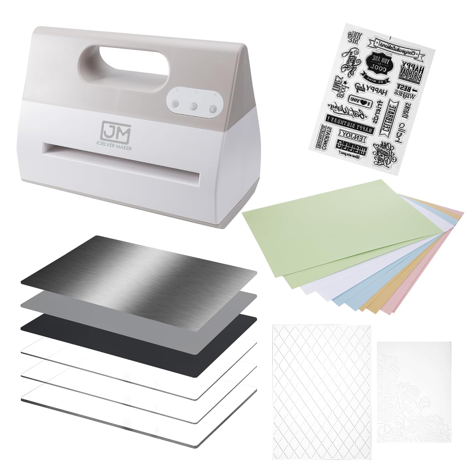 Electric A4 Die Cutting & Embossing Machine for Arts & Crafts, Scrapbooking & Cardmaking,9” Opening (Grey)
