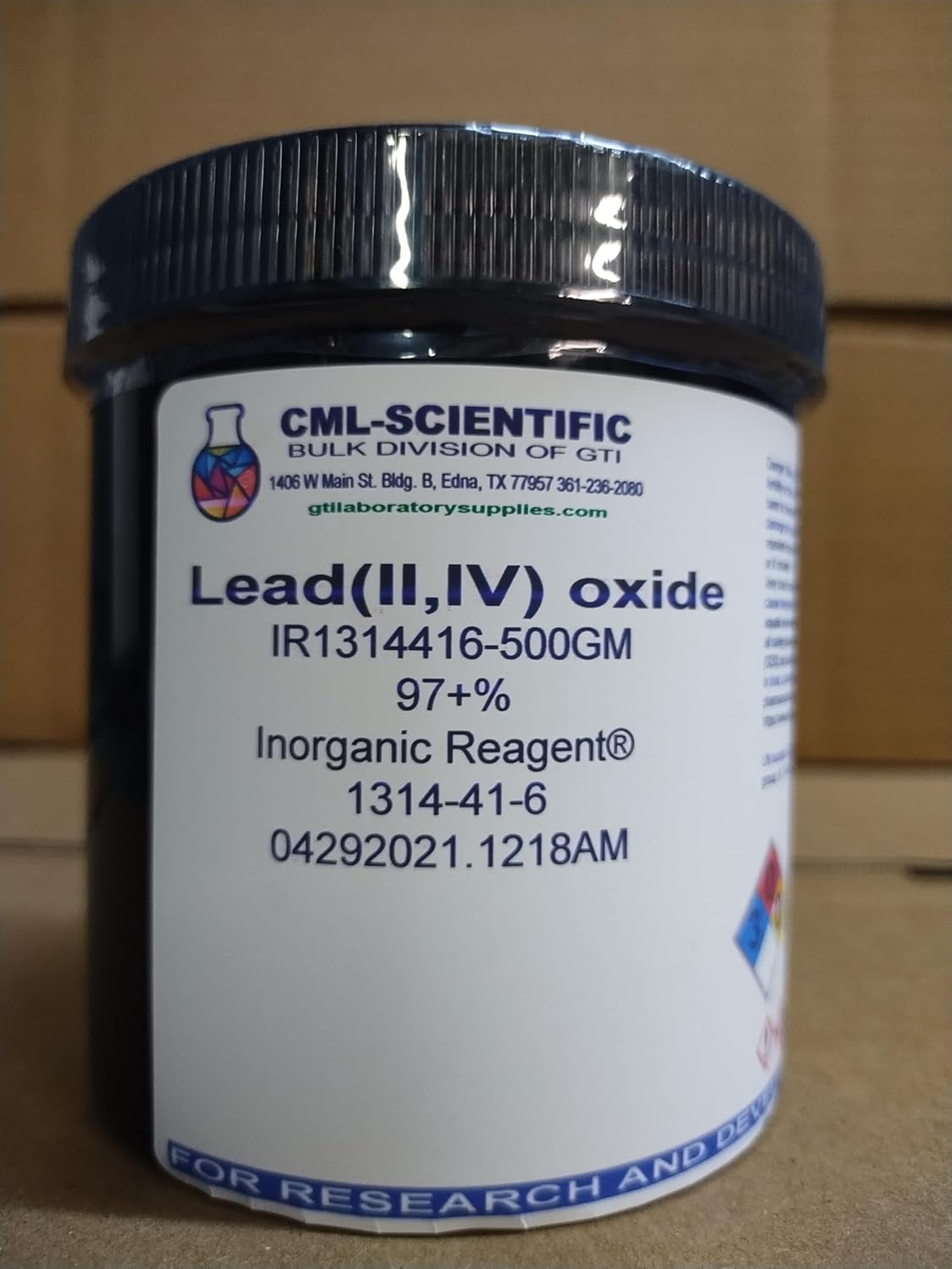 Lead(II,IV) Oxide, 97+%, Inorganic Reagent® 500g