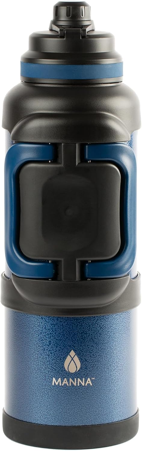 Manna Titan Stainless Steel Vacuum Insulated Gallon Jug - 4L - Hammered Sapphire
