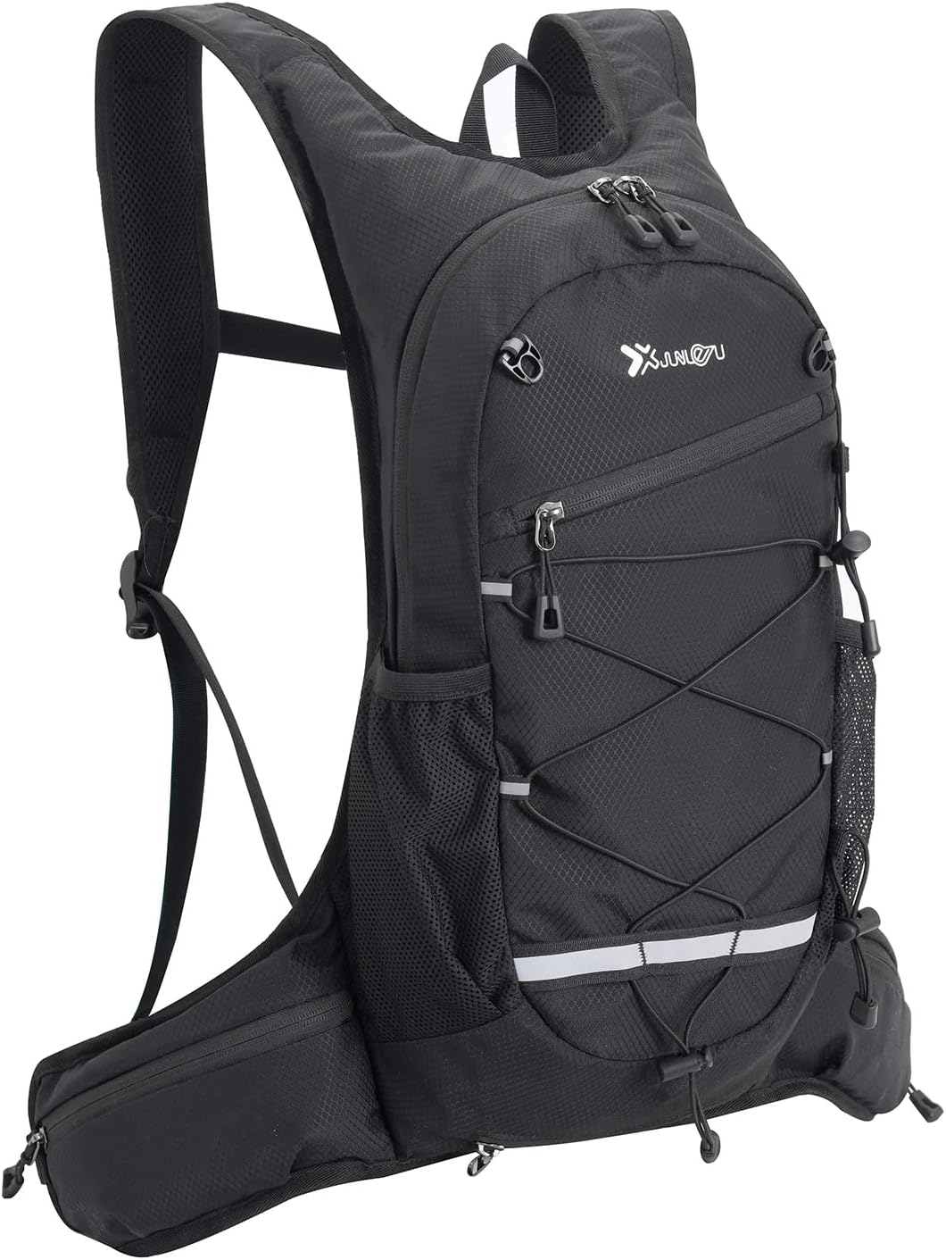 Fistcale Lightweight Breathable Bike Backpack, 8L Foldable Running Daypack, Functional Gift for Men & Women Daily Commutes, Cycling, Jogging, Hiking