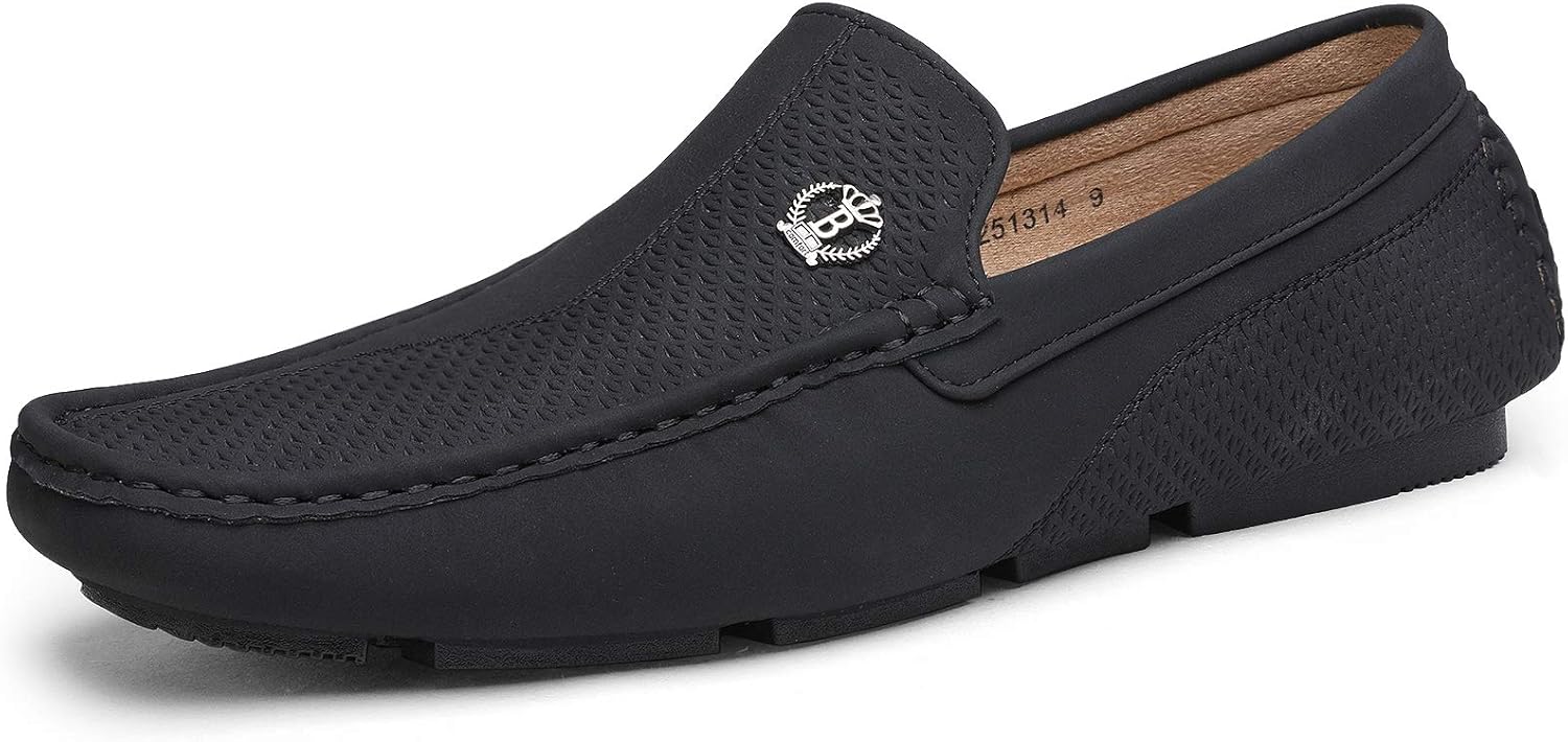 Bruno Marc Men’s Slip-on Formal Loafers Shoes, Man Classic Breathable Moccasins Flats Shoes and Comfortable Walking Shoes in Business, Casual Driving and Wedding