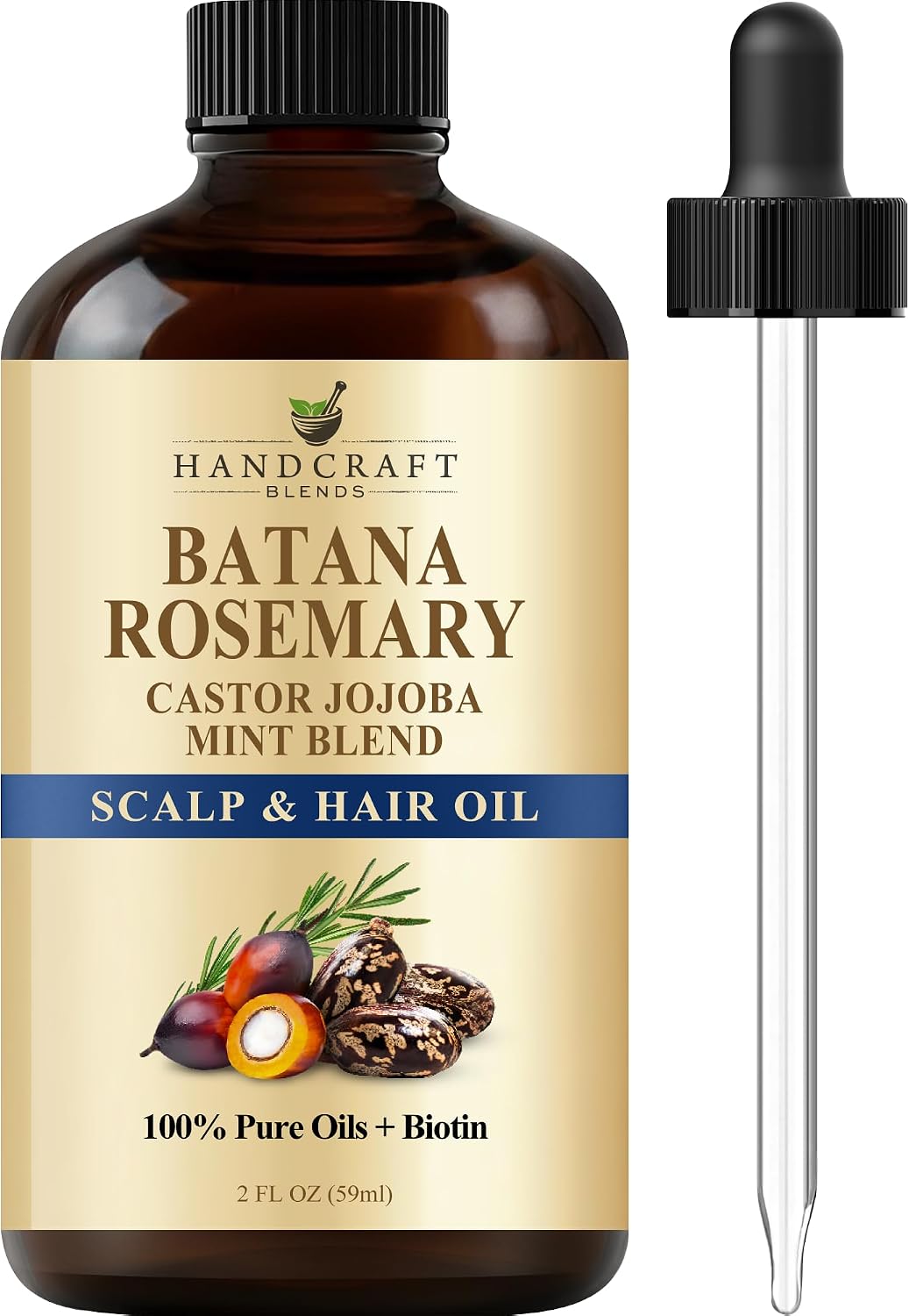 Handcraft Blends Batana and Rosemary Hair Oil - 59 ml