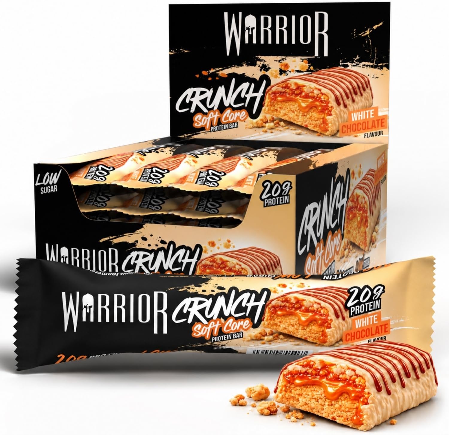 Warrior Crunch Soft Core High Protein Bar 12 x 64g
