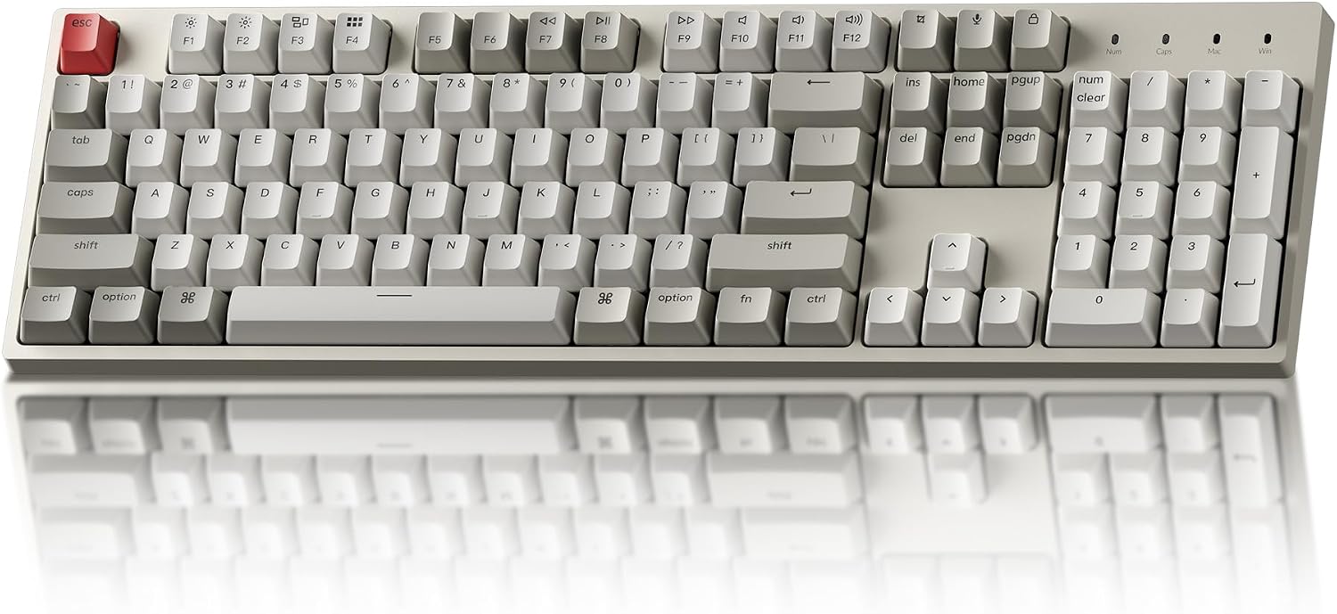Keychron C2 Full Size Wired Mechanical Keyboard, Brown Switch, Retro