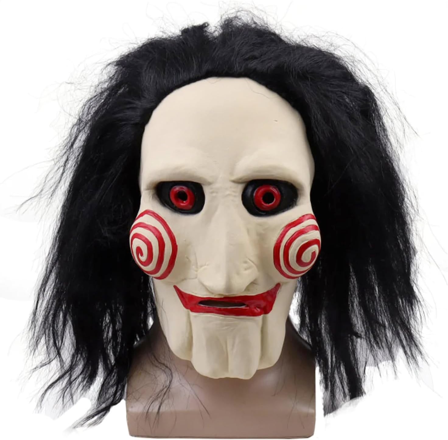 SC Products Halloween Saw Jigsaw Mask for Adults & Kids | Halloween 2023 Horror Cosplay Costume | The Saw X Billy Puppet Mask | Horror Halloween Costume