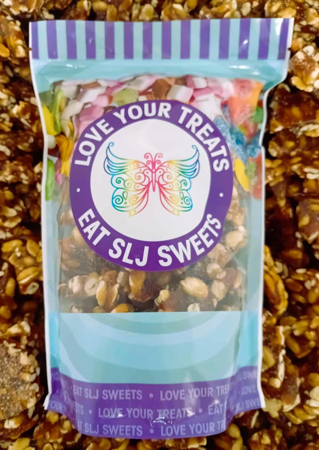 Large Resealable Pouch of Peanut Brittle - Fully Recyclable Pouch