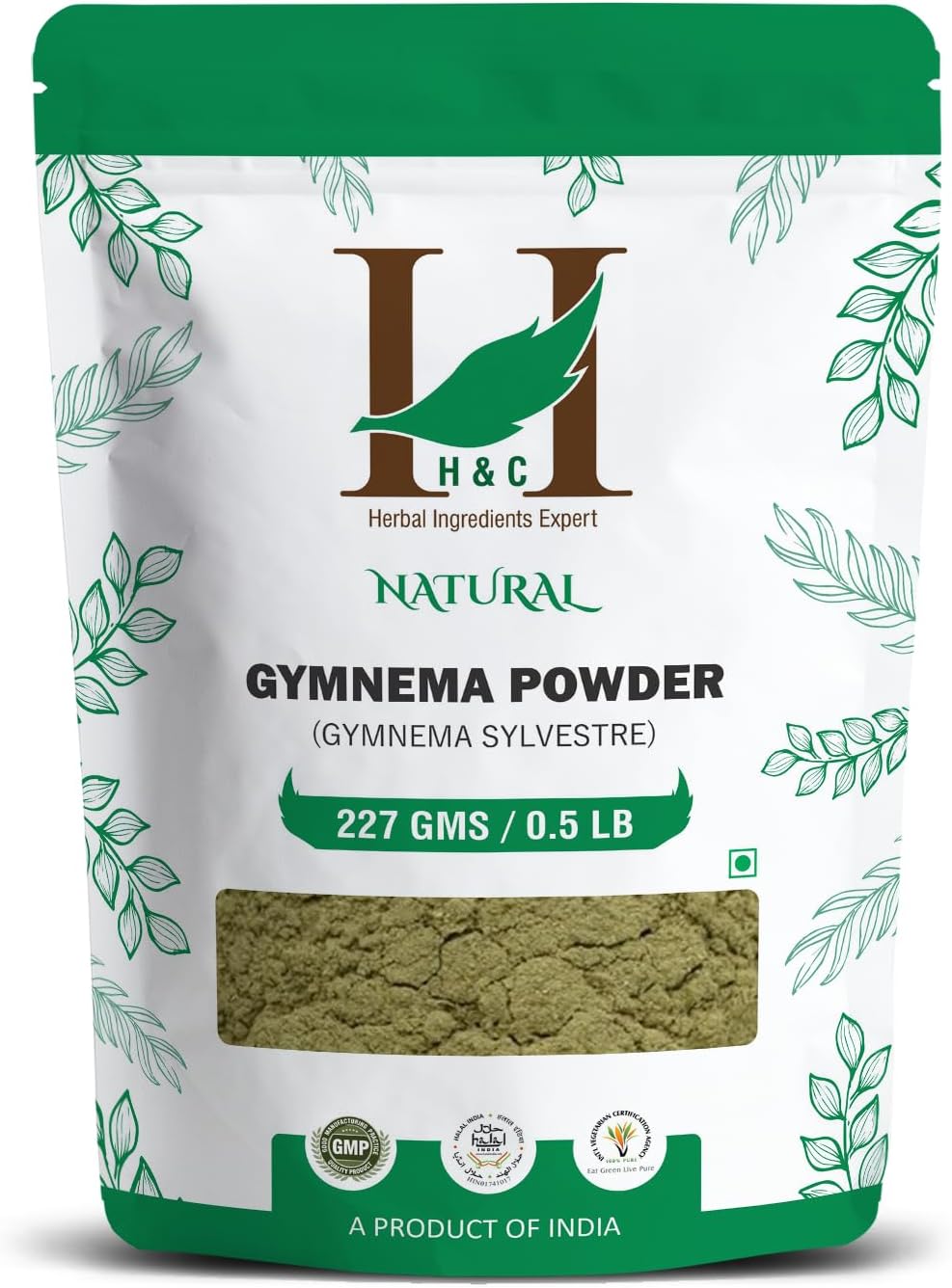 H&C Gymnema/Gurmar Leaves Powder (Gymnema sylvestre) 227g / 0.5 Lb