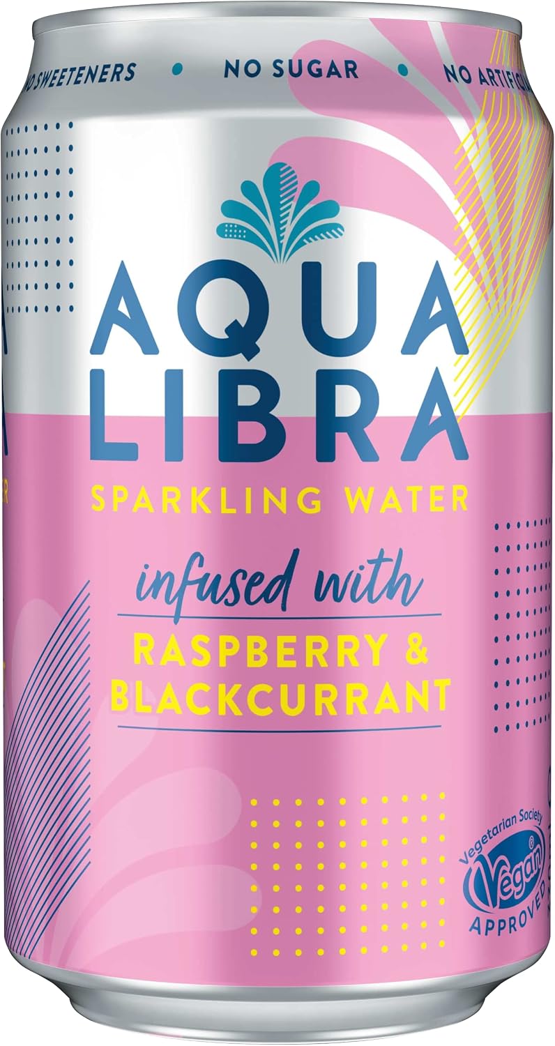 Sparkling Water Infused with Raspberry & Blackcurrant,, 1 x 330 ml