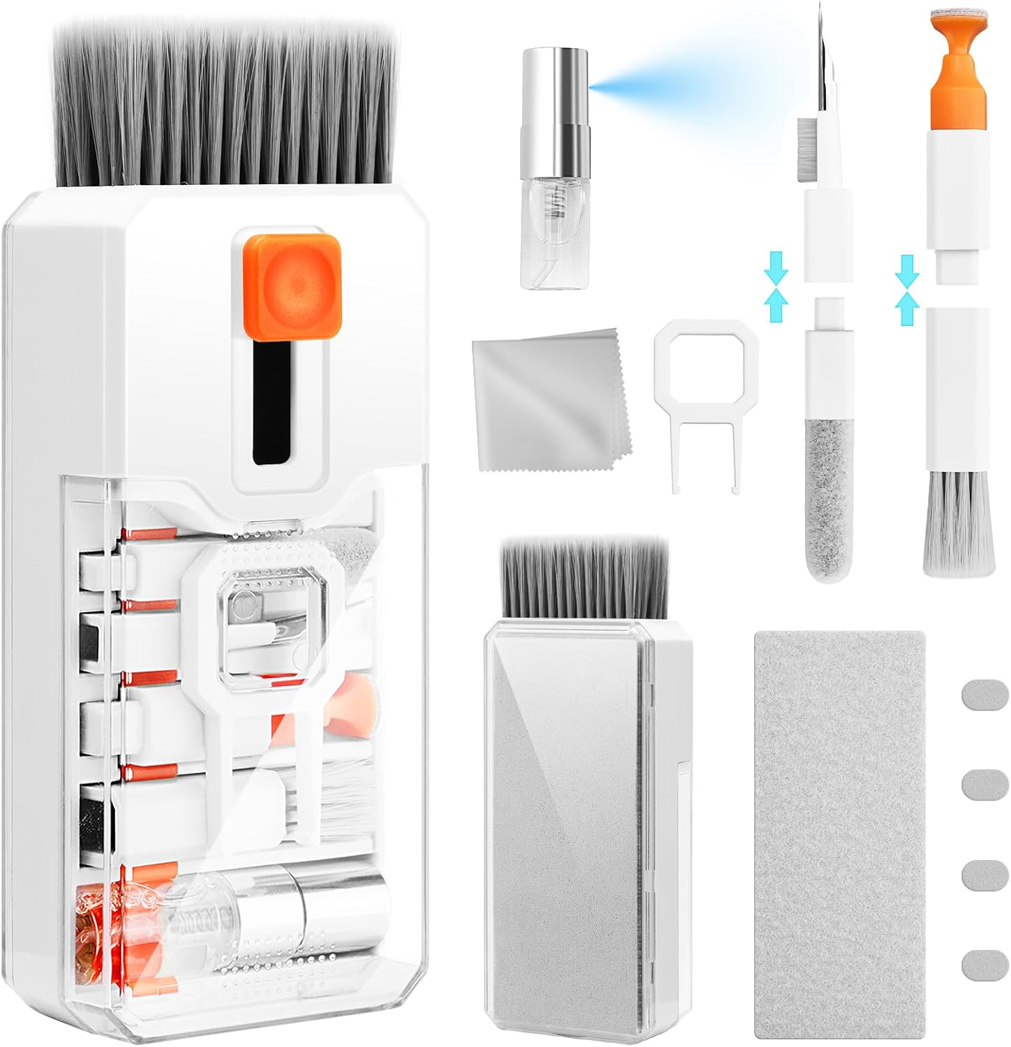 Ordilend Keyboard Cleaner Laptop Cleaning kit, All-in-One Computer Keyboard Cleaning kit, Multi-Function Laptop Cleaner Electronic Accessories for Tech PC Macbook iPad Pro Camera Monitor with Patent