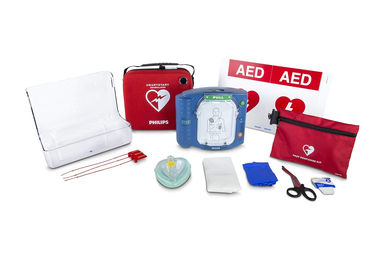 Philips HeartStart OnSite AED Defibrillator, Value Package M5066A-C02VPB