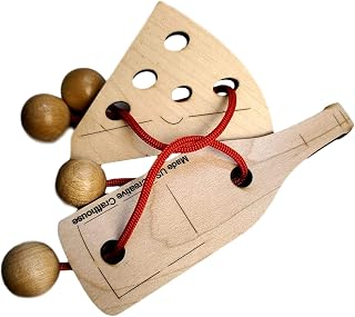 Double Trouble String Puzzle - Wine & Cheese Model - Brain Teaser
