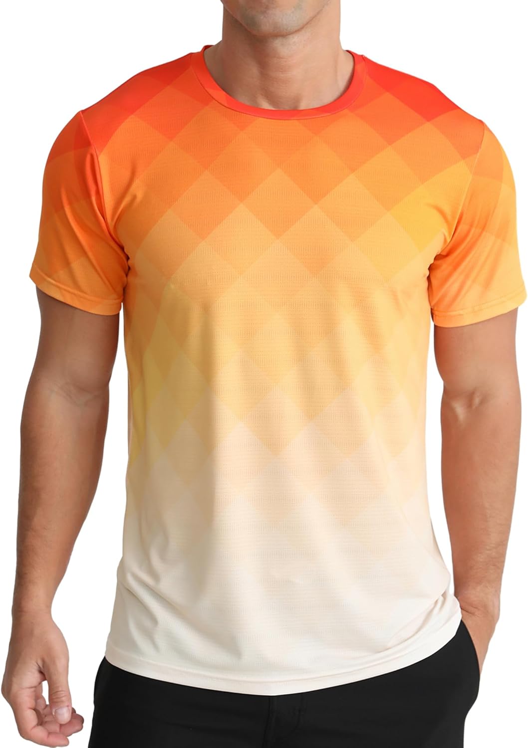 APTRO Men’s T-Shirts Gym T Shirts for Men Moisture Wicking Athletic Breathable Running Tops Quick Dry Short Sleeve T-Shirt(Pack of 1)